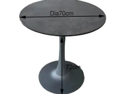 Klapptisch Rund Anthrazit 70 cm x 70 cm*Acamp Discount