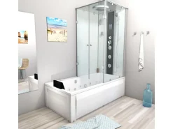 AcquaVapore Outdoor Whirlpools|Whirlpool Dusche Kombination K05-L01-WP Duschtempel 180x90