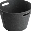 Aduro Kaminholzregale|Holzkorb Proline Grau aus Filz Ø 45 cm