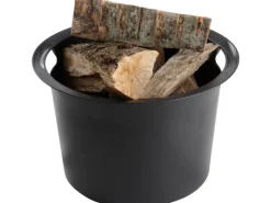 Aduro Kaminholzregale|Holzkorb Proline Grau aus Filz Ø 45 cm