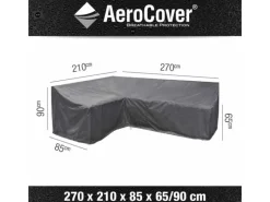 Aerocover Lounge-Gartenmöbel|Schutzhüllen|Schutzhülle für Eck-Lounge Links 210 cm x 270 cm Anthrazit