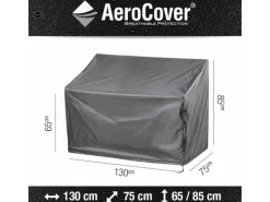 Aerocover Schutzhüllen|Gartenbänke|Schutzhülle Gartenbank Anthrazit 130 cm x 75 cm x 65 - 85 cm
