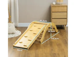 4 in 1 Klettergerüst Set mit Rutsche für Kinder Indoor*AIYAPLAY Best