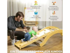 4 in 1 Klettergerüst Set mit Rutsche für Kinder Indoor*AIYAPLAY Best