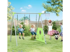 3 in 1 Schaukelgestell Outdoor Schaukelgerüst mit 2 Schaukeln*AIYAPLAY Online