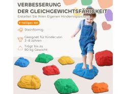 AIYAPLAY Outdoor-Spielzeug|Flusssteine  Kunststoff Mehrfarbig 32L x 30B x 13,5H cm