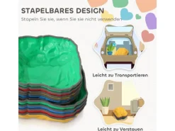 AIYAPLAY Outdoor-Spielzeug|Flusssteine  Kunststoff Mehrfarbig 32L x 30B x 13,5H cm