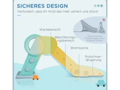 AIYAPLAY Outdoor-Spielzeug|Gartenspielgeräte|Kinderrutsche Klappbar für Kinder