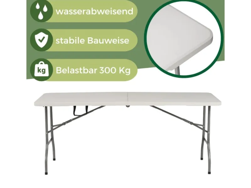 Buffettisch Klapptisch Weiß*Albatros Clearance
