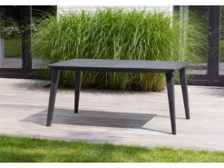 Allibert Gartentische|Lima Tisch Anthrazit Wetterfest Garten-Esstisch Outdoor Gartentisch Gartenmöbel