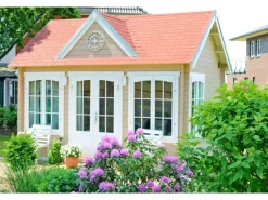 Gartenhaus CLOCKHOUSE-28 Satteldach Imprägniert 400 cm x 296 cm*Alpholz Sale