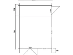 Kinder Alpholz Kinder-Gartengeräte|Gartenhaus Jennifer-28 Satteldach Unbehandelt 400 cm x 550 cm