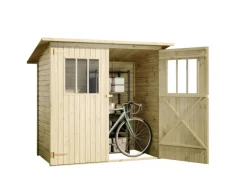 Kinder Alpholz Kinder-Gartengeräte|Gartenhaus Zimowit Pultdach Unbehandelt 223 cm x 149 cm