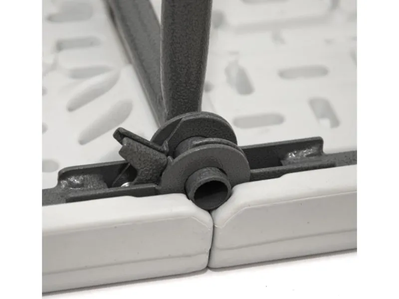 AMANKA Bierzeltgarnituren|Gartenbänke|Bierbank aus Kunststoff 182 x 27 x 43 cm - Weiß - Klappbar