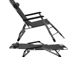 Campingliege 178 x 65 x 36 cm bis 120 kg Belastbar Schwarz*AMANKA Sale