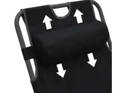 Campingliege 178 x 65 x 36 cm bis 120 kg Belastbar Schwarz*AMANKA Sale