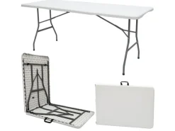 AMANKA Gartentische|Gartentisch mit 8 Stühlen 180 x 70 x 74 cm Klappbar