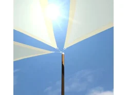 AMANKA Sonnensegel|HDPE Sonnensegel - 6 x 6 x 6m Dreieck