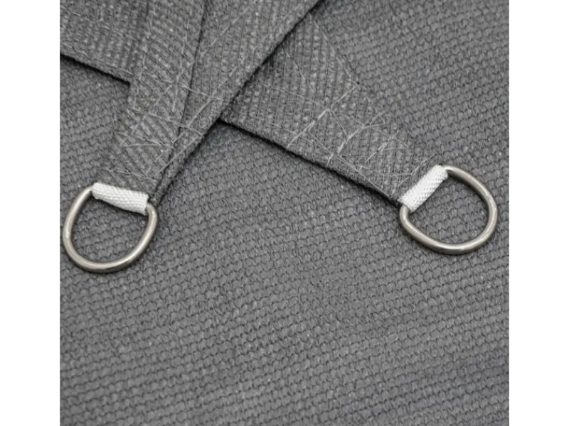 HDPE Sonnensegel Wasserdurchlässig - 5 x 3 m Rechteckig Grau*AMANKA Online