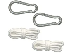 AMANKA Sonnenschirme|Hängematten Befestigung mit Karabiner und Seilen bis 160 kg