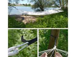 AMANKA Sonnenschirme|Hängematten-Befestigung mit 2 Gurten 280 x 2.5 cm bis 150 kg