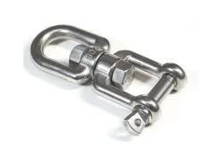 AMANKA Sonnenschirme|Hängesessel Drehwirbel 10 x 125 mm bis 420 kg belastbar Silber