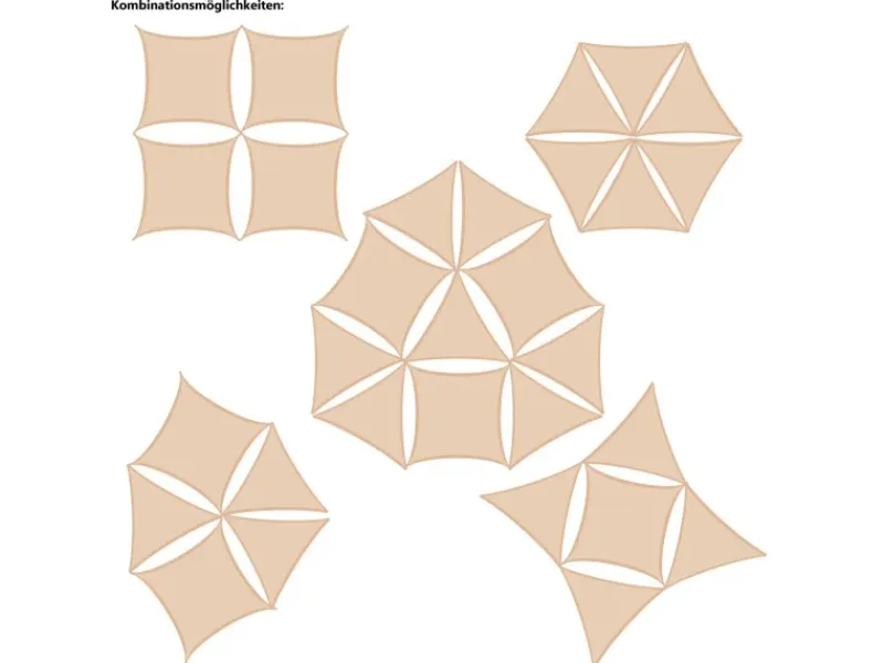 AMANKA Sonnensegel|Polyester Sonnensegel Wasserdicht - 7 x 5 m Rechteckig Grau