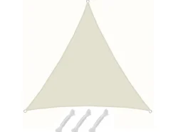 Polyester Sonnensegel Wasserabweisend - 4 x 4 x 4 m Dreieck*AMANKA New