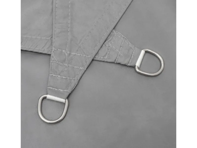 AMANKA Sonnensegel|Polyester Sonnensegel Wasserdicht - 5 x 5 x 5 m Dreieck Grau