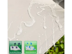 Polyester Sonnensegel Wasserdicht - 6 x 4 m Rechteckig Beige*AMANKA Hot