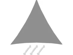 AMANKA Sonnensegel|Polyester Sonnensegel Wasserabweisend - 4 x 4 x 4 m Dreieck Grau