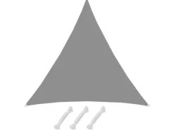 Polyester Sonnensegel Wasserabweisend - 2 x 2 x 2 m Dreieck Grau*AMANKA Discount