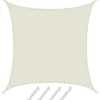 Polyester Sonnensegel Wasserabweisend - 4x4m Quadratisch Beige*AMANKA Sale