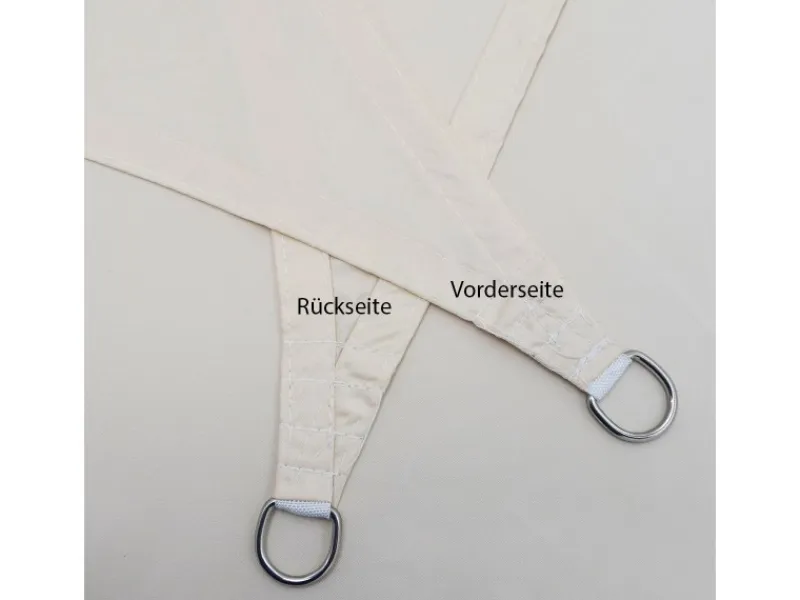 Polyester Sonnensegel Wasserabweisend - 4x4m Quadratisch Beige*AMANKA Sale