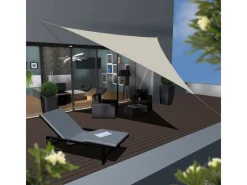 Polyester Sonnensegel Wasserabweisend - 5 x 5 x 5 m Dreieck*AMANKA Hot