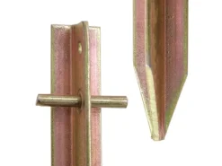 XL Stahl Erdnägel mit T-Profil 4 Stück 300 x 25 mm Rot*AMANKA Best