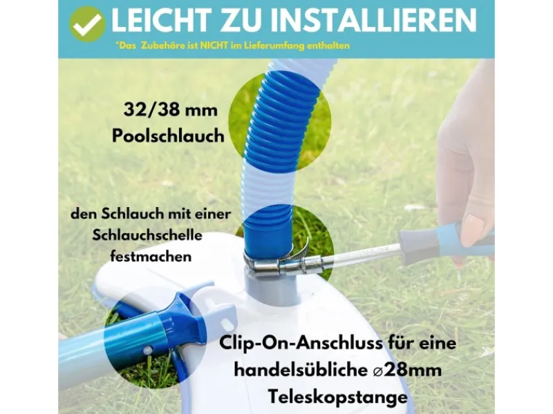 Einbaupools|Amapool Basics Pool Bodensauger