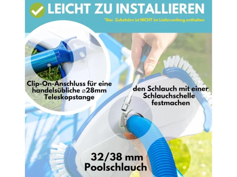 Amapool Pool Reinigungsset Deluxe 2 Teilig* Hot