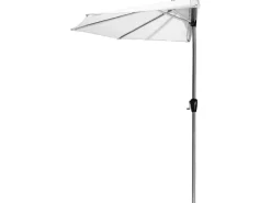 AMARE Sonnenschirme|Marktschirm 270 cm x 270 cm Weiß mit Kurbelmechanik