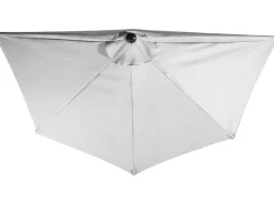 AMARE Sonnenschirme|Marktschirm 270 cm x 270 cm Weiß mit Kurbelmechanik