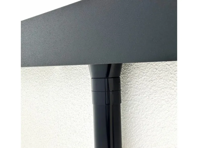 Amazing Spaces Fitnessgeräte|Gartenhaus Urban One Typ 7 Überdachung Rechts 250 x 298 cm Weiß