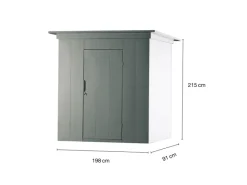 Amazing Spaces Gartenscheren|Sportgeräte|Gartenhaus Cosmic Plus Anthrazit 198 cm x 91 cm