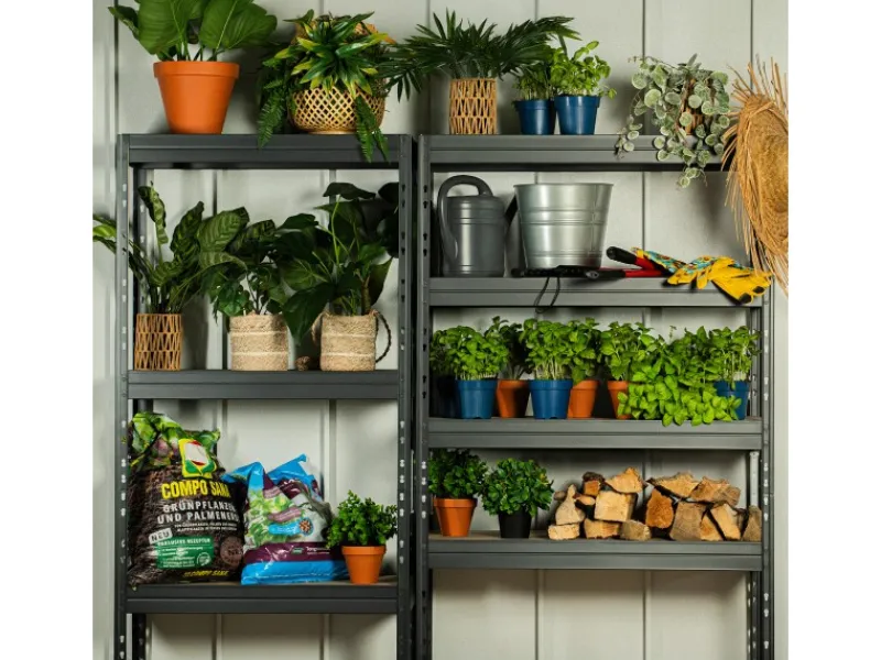 Gartenhaus Urban One Typ 7 Überdachung Rechts 345 x 356 cm Weiß*Amazing Spaces Best