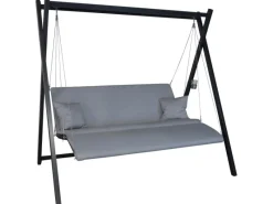 Angerer Freizeitmöbel Hollywoodschaukeln|Angerer Hollywoodschaukel Relax Zip Granit 3-Sitzer