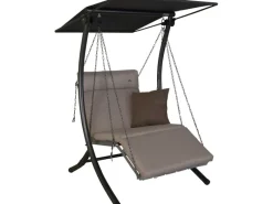 Angerer Freizeitmöbel Hollywoodschaukeln|Angerer Hollywoodschaukel 1-Sitzer Luxus Smart Sand