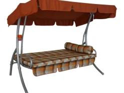 Angerer Freizeitmöbel Hollywoodschaukeln|Angerer Hollywoodschaukel Trend Glasgow Terrakotta Grau 3-Sitzer