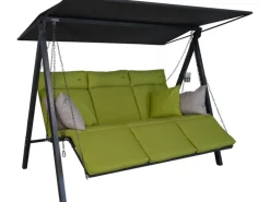 Sonnenliegen|Hollywoodschaukeln|Angerer Hollywoodschaukel 3-Sitzer Lounge Smart Lime