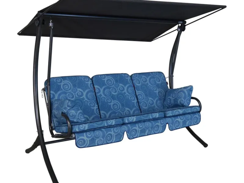 Angerer Hollywoodschaukel Star Santorin 3-Sitzer Blau*Angerer Freizeitmöbel Hot