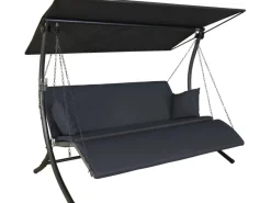 Angerer Freizeitmöbel Hollywoodschaukeln|Angerer Hollywoodschaukel Luxus Zip Anthrazit