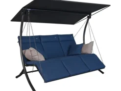 Angerer Freizeitmöbel Hollywoodschaukeln|Angerer Hollywoodschaukel Swing Smart Denim 3-Sitzer
